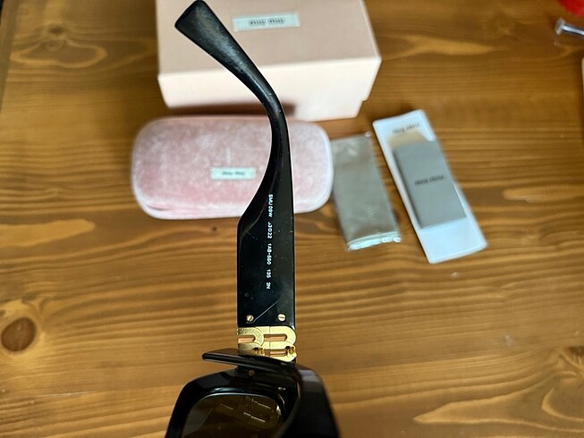 miu miu orjinal siyah cat eye gözlük - Görsel 6