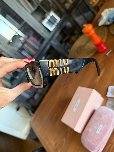 miu miu orjinal siyah cat eye gözlük - Görsel 5