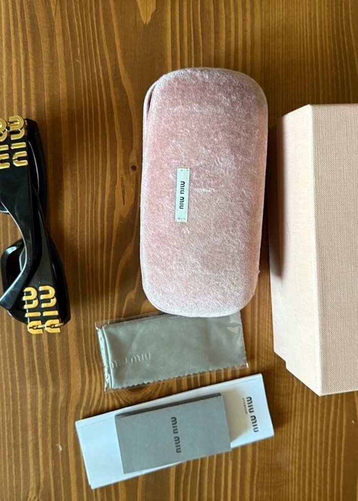 miu miu orjinal siyah cat eye gözlük - Görsel 3