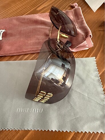 Miu miu mürdüm mor gözlük - Görsel 6
