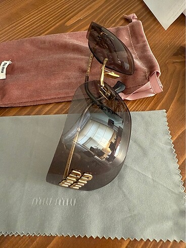 Miu miu mürdüm mor gözlük - Görsel 7