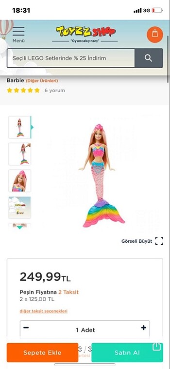 Barbie Barbie deniz kızı