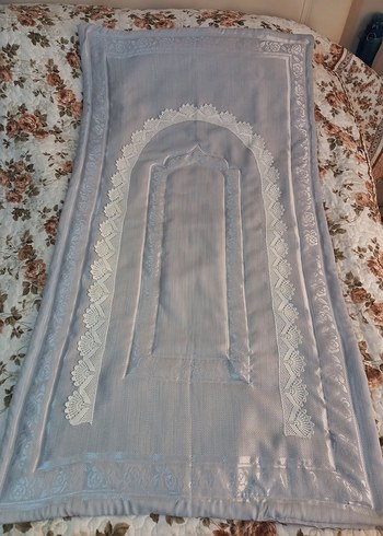 Dantel Detaylı Gri seccade - Görsel 9