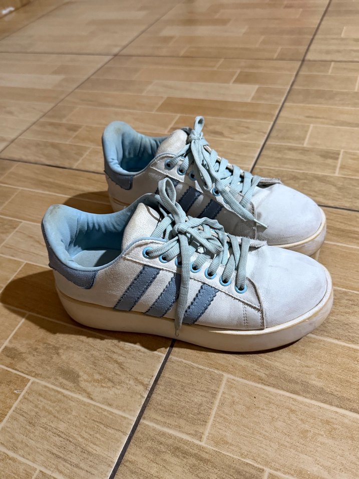 Beyaz Bağcıklı Spor Kadın Sneakers - Görsel 2