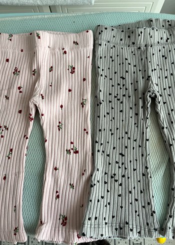 Kızlar için Pilili Nakışlı Tayt - Görsel 3