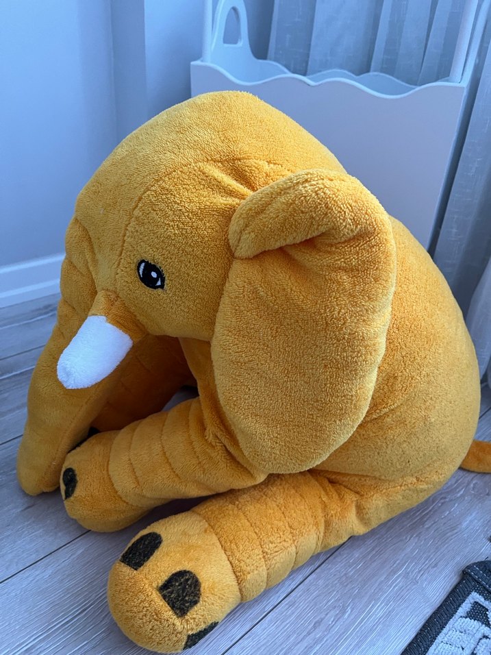 Sarı Peluş Fil Oyuncak - Görsel 3
