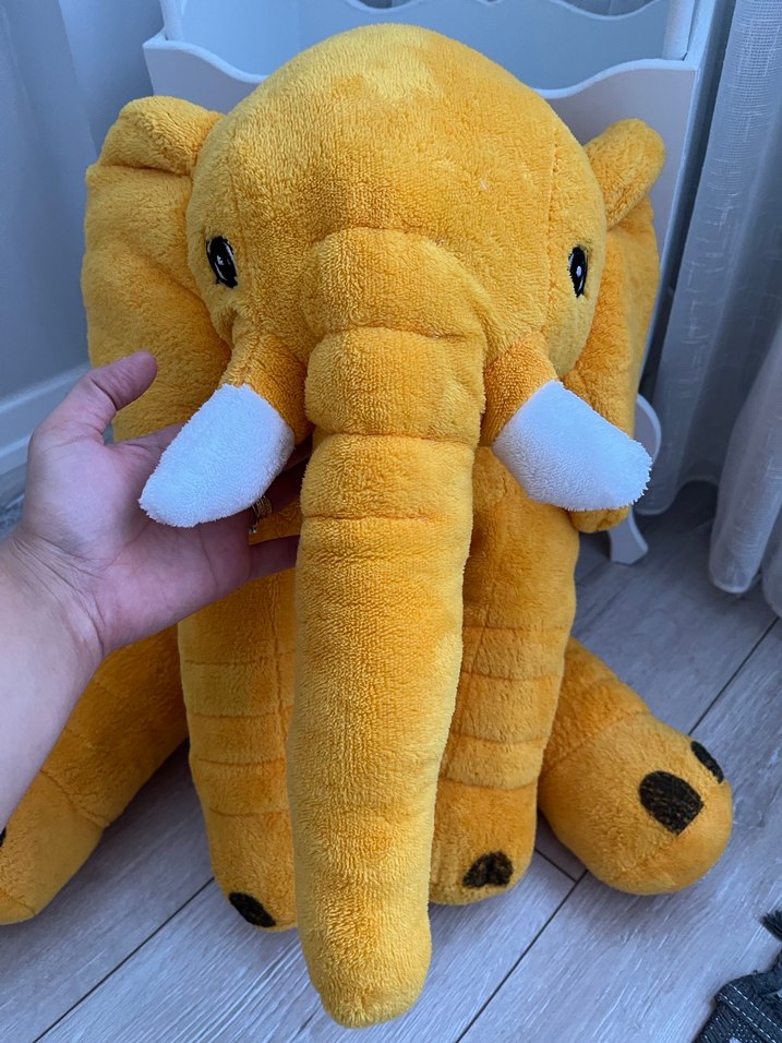 Sarı Peluş Fil Oyuncak - Görsel 2