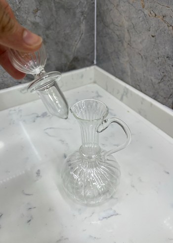 Şeffaf Kulplu Dekoratif Vazo - Görsel 3