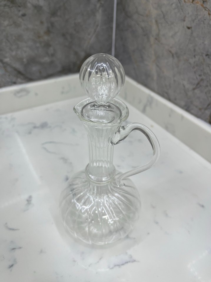 Şeffaf Kulplu Dekoratif Vazo - Görsel 2