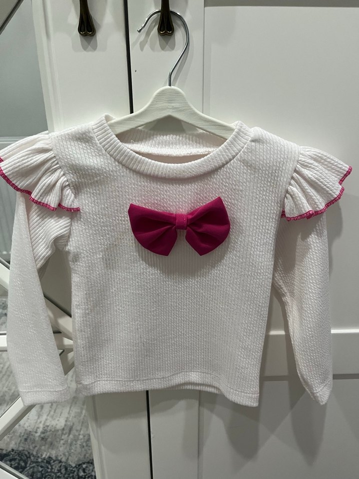 Pembe Fiyonklu Bebek Kız Takım - Görsel 3