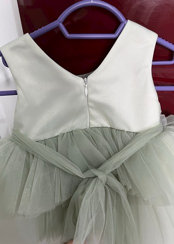 Kız Çocuk Fırfırlı Straplez Bohem Elbise - Görsel 4