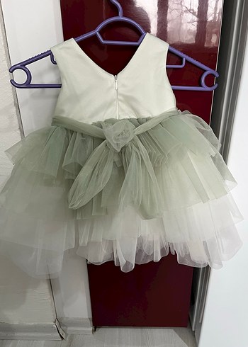 Kız Çocuk Fırfırlı Straplez Bohem Elbise - Görsel 3