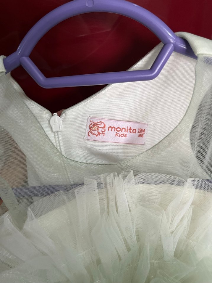 Kız Çocuk Fırfırlı Straplez Bohem Elbise - Görsel 5