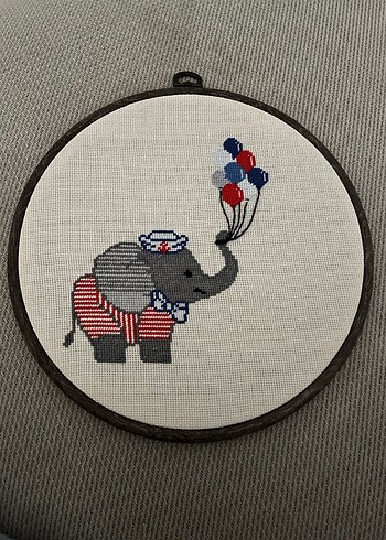 Çocuk odası için etamin kasnak 
Üçü de aynı boy olup çapı 25 cm - Görsel 3