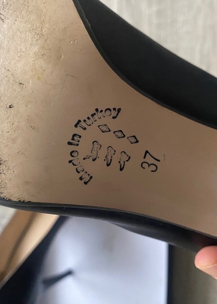 İnce topuklu siyah Ayakkabı - Görsel 5