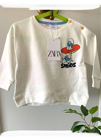 Zara kids smurfs sweatshirt