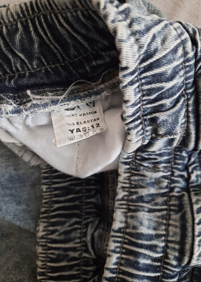 erkek çocuk jean kar yıkamalı 12 yaş - Görsel 4