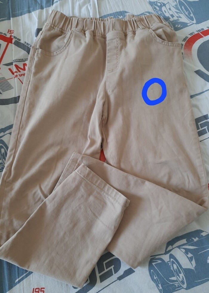 Erkek çocuk bej renk pantolon - Görsel 4