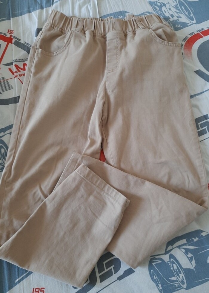 Erkek çocuk bej renk pantolon - Görsel 2