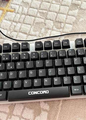 Concord Çok Renkli Concord Kablolu Klavye ve mouse