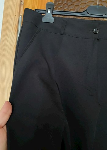 Siyah Regular Fit Kumaş Pantolon - Görsel 2