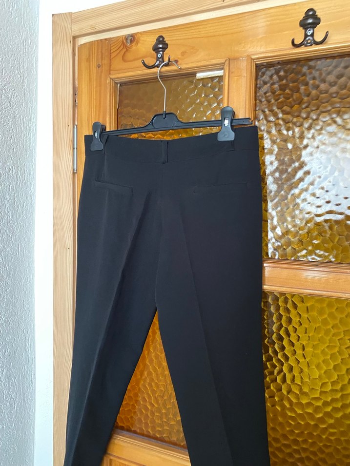 Siyah Regular Fit Kumaş Pantolon - Görsel 3