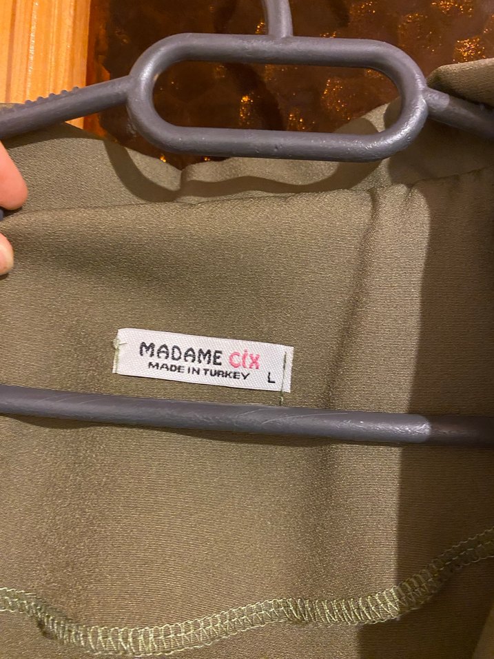 Kadın Haki Midi Blazer Ceket - Görsel 3