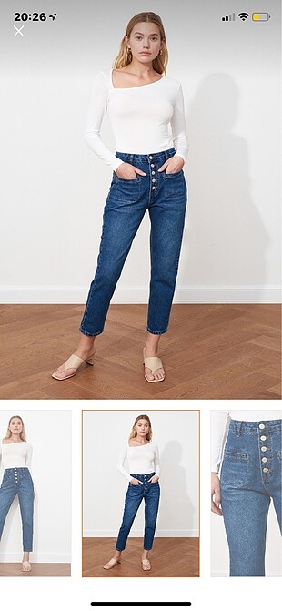 Yüksel bel mom jeans