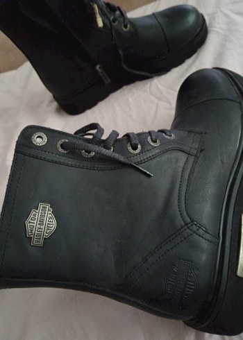 Orjinal Harley Davidson kadın deri bot - Görsel 2