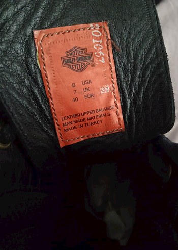 Orjinal Harley Davidson kadın deri bot - Görsel 4