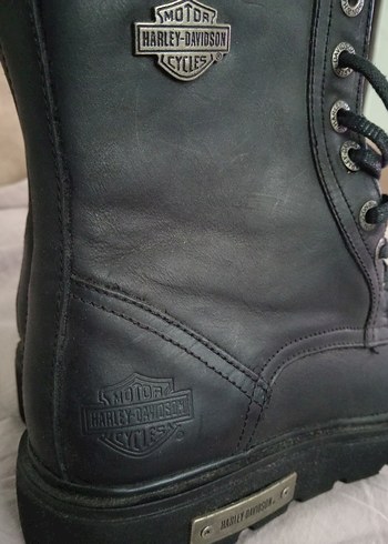 Orjinal Harley Davidson kadın deri bot - Görsel 9