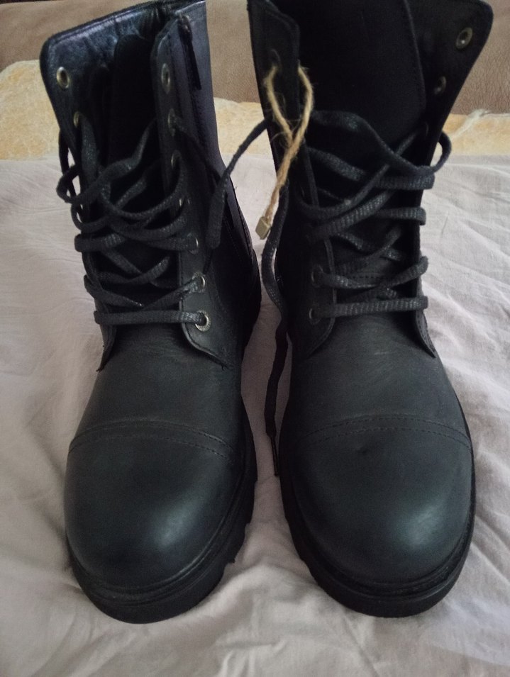 Orjinal Harley Davidson kadın deri bot - Görsel 3