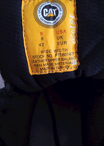 Orjinal Cat waterproof erkek deri bot - Görsel 6