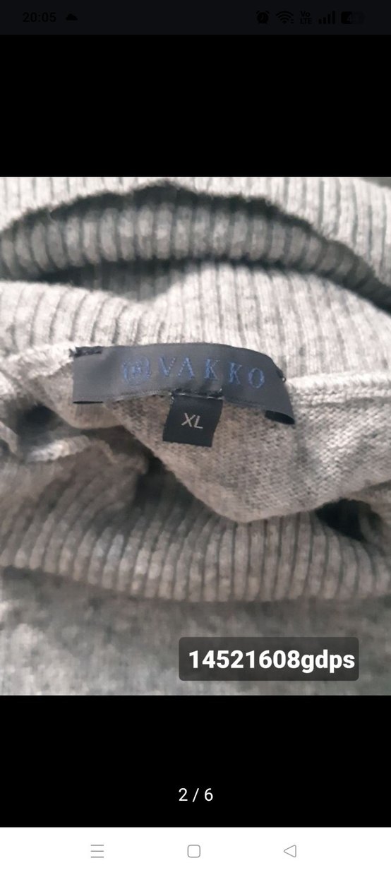 Vakko erkek yünlü kazak - Görsel 2