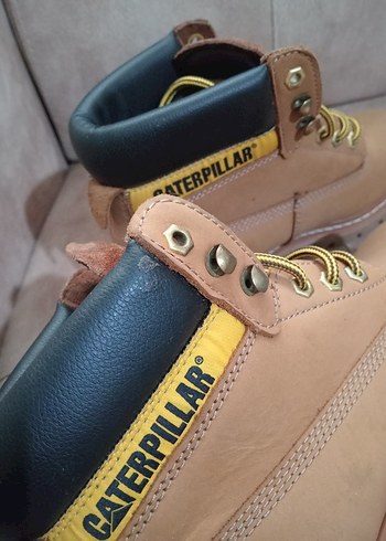 Cat Caterpillar  Erkek deri Outdoor Bot taba rengi - Görsel 4