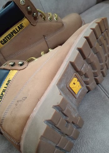 Cat Caterpillar  Erkek deri Outdoor Bot taba rengi - Görsel 3