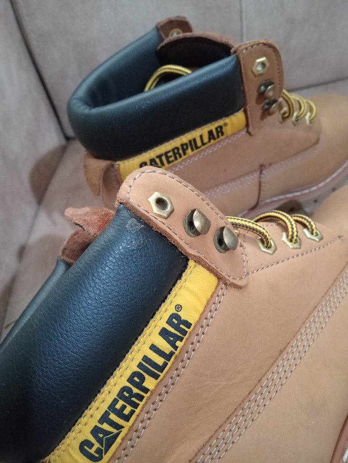 Cat Caterpillar  Erkek deri Outdoor Bot taba rengi - Görsel 4