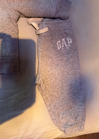 Bebek Gri Fermuarlı Sweatshirt ve Eşofman - Görsel 3