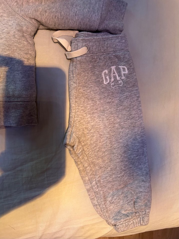 Bebek Gri Fermuarlı Sweatshirt ve Eşofman - Görsel 3