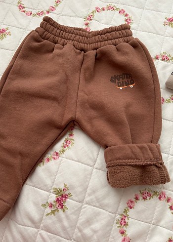 Uzun Kollu Bebek Takımı - Kahverengi ve Gri - Görsel 2