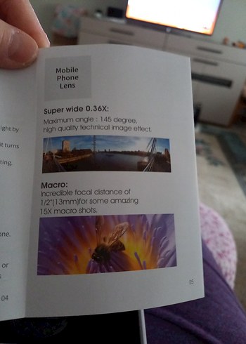 Mobil Telefon Lens Seti Super Geniş ve Makro