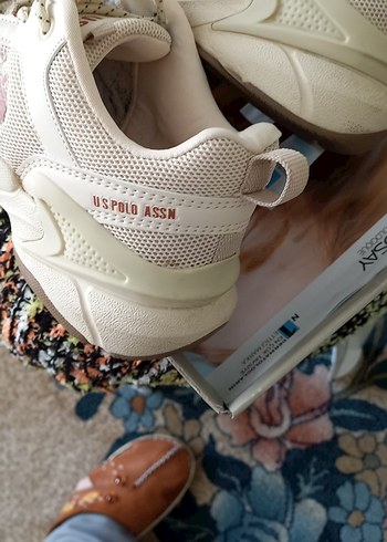 37 Beden beyaz Renk U.S. Polo Assn. Bej Kadın Spor Ayakkabı