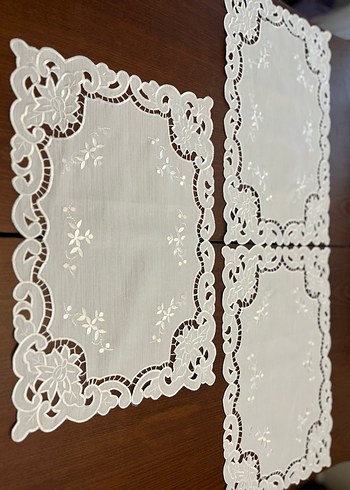 Nakışlı Beyaz Pastel Amerikan Servisi - Görsel 3