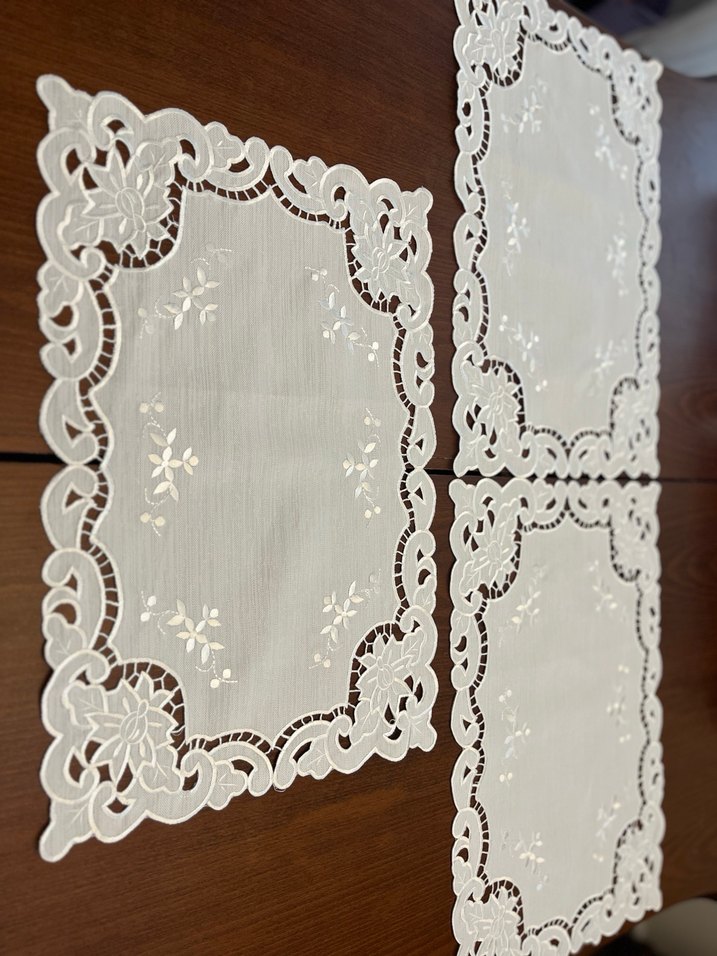 Nakışlı Beyaz Pastel Amerikan Servisi - Görsel 3