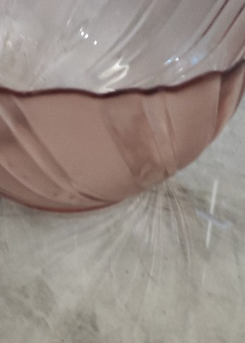 pembe Şeffaf Cam Kase - Görsel 2