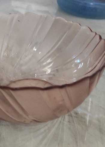 pembe Şeffaf Cam Kase - Görsel 3