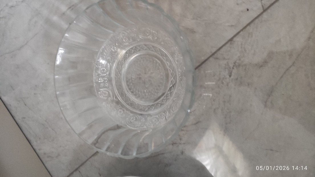 Beyaz Düz Cam Kase - Görsel 2