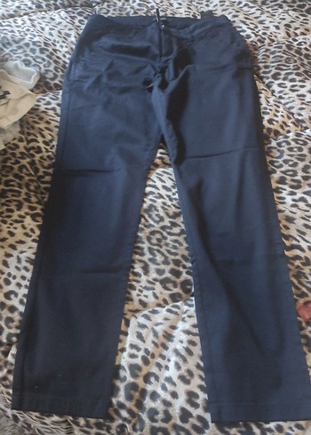 Erkek lacivert Kemerli Ofis Pantolonu - Görsel 3