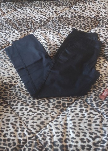 Erkek lacivert Kemerli Ofis Pantolonu - Görsel 6