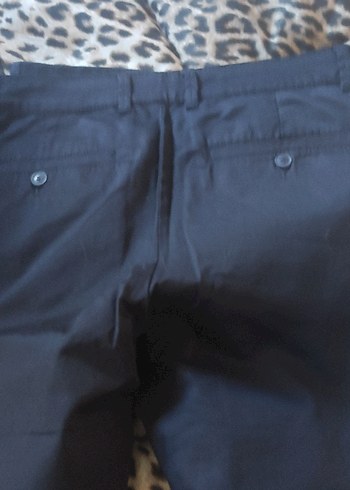 Erkek lacivert Kemerli Ofis Pantolonu - Görsel 9